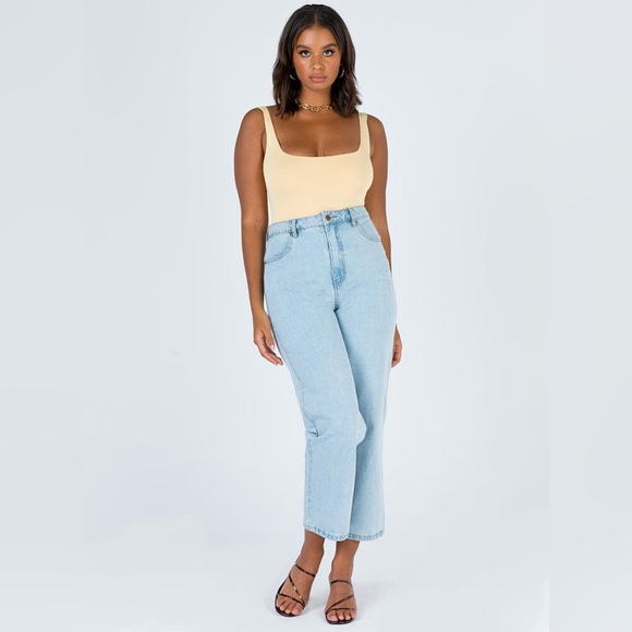 Princess Polly Tamikah Bodysuit in Yellow Size 4 New with tag - Picture 11 of 16